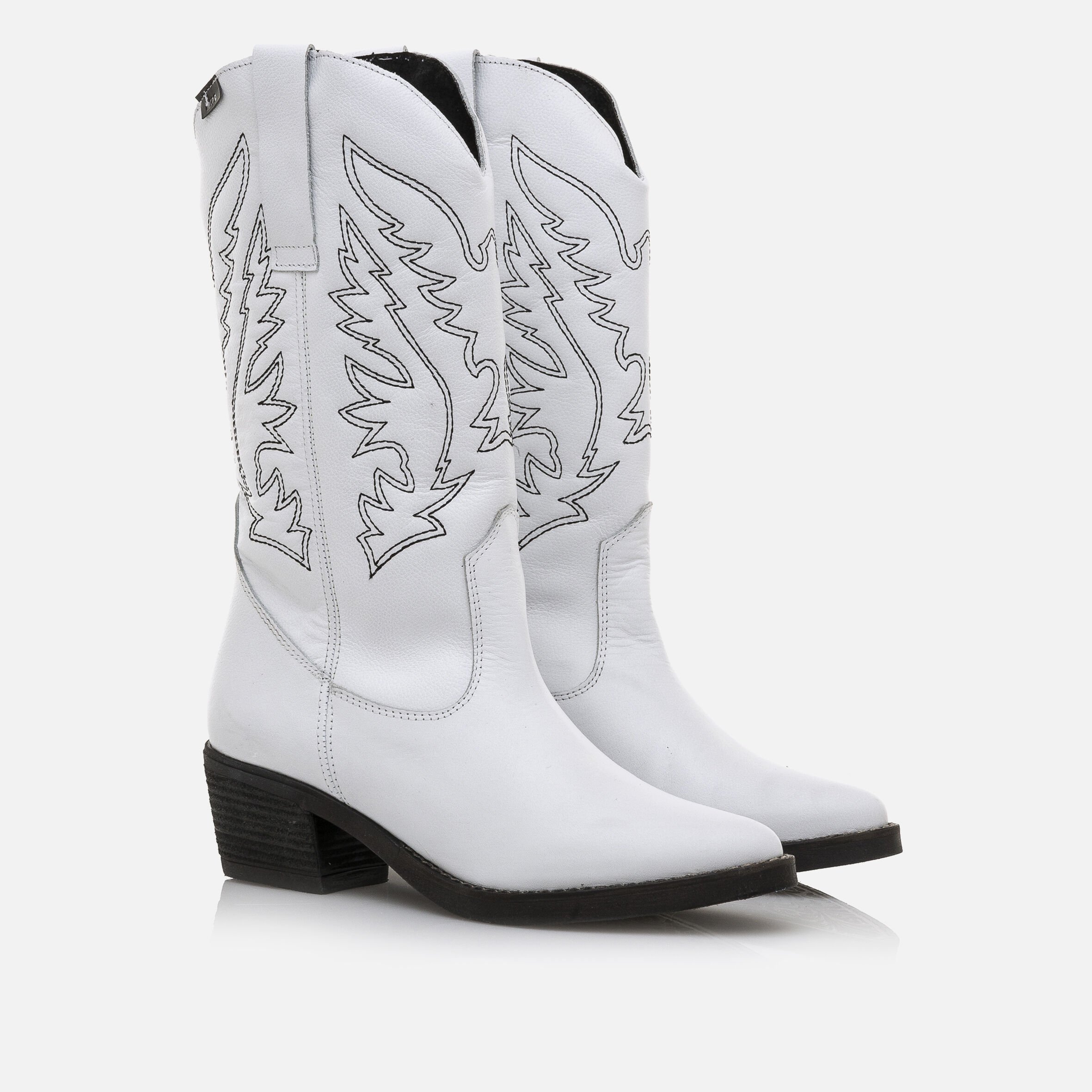 Botas blancas mustang store